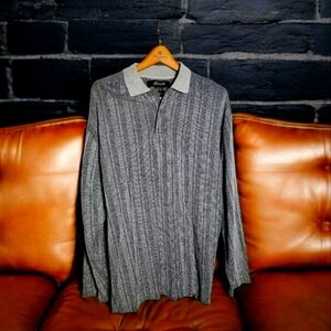 Penmans sz M Black And Gray Striped Men's Heavy Shirt